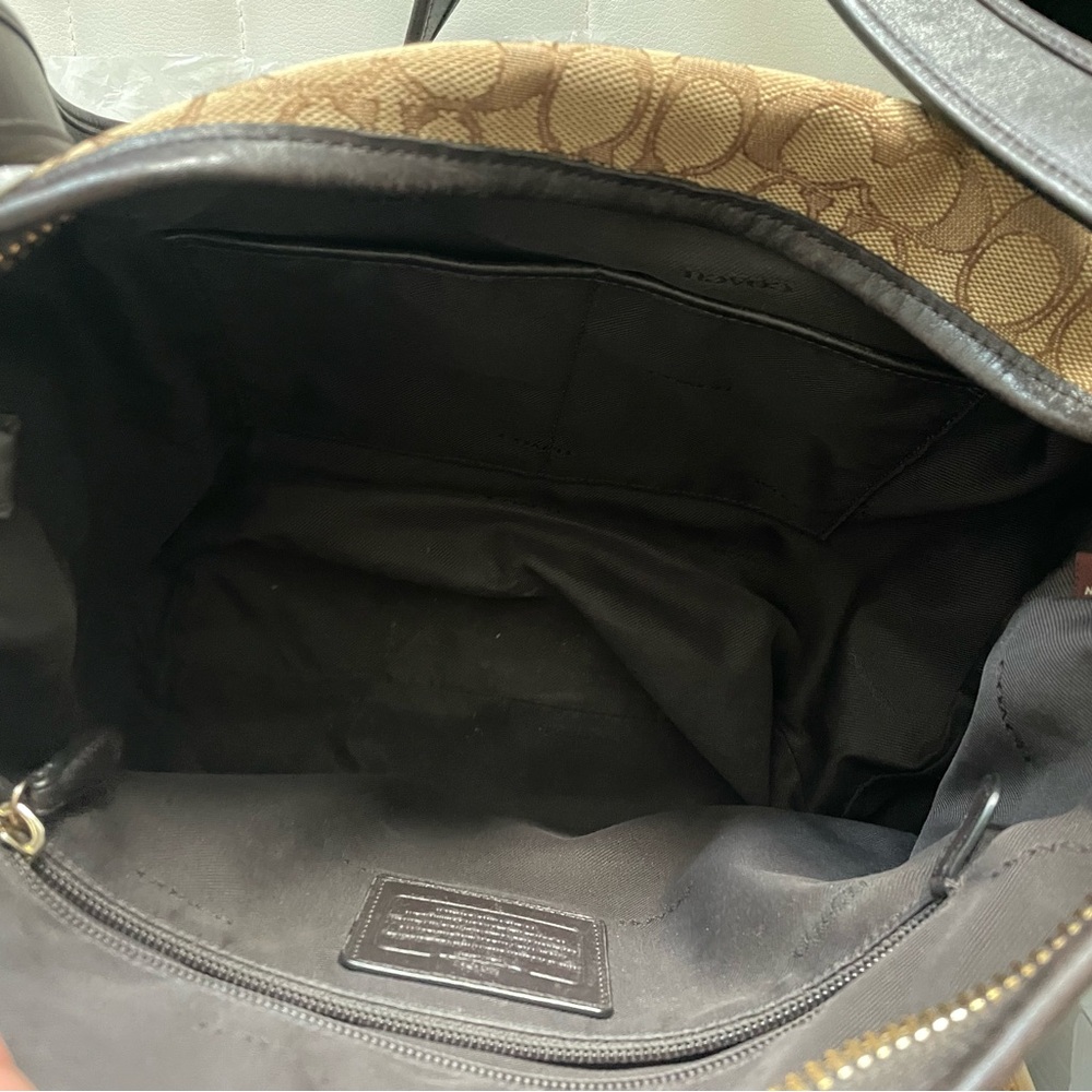 Coach Tan and Brown Signature Shoulder Bag 36314 - Picture 13 of 13